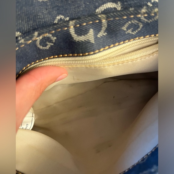 Guess Y2K Vintage Denim Monogram Small Bag - Picture 10 of 12